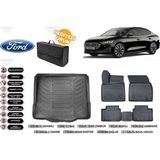 Focus Sedan 2025 Model Tamir Kitli Bagaj Havuzu+4d Araca Özel Havuzlu Paspas Takımıı Rice - Siyah