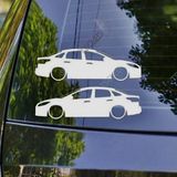 Focus Sedan MK3 2011 Kelebek Cam Oto Sticker 17 CM 2 Adet