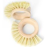 Focus Shop Comescosmetic %100 Doğal Kaktüs Kılı Halka Temizlik Fırçası (Vegan