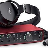 Focusrite Scarlett 2i2 Studio Gen 4 Ses Kayıt Paketi: Şarkı Yazarları İçin Kayıt, Yayın ve Podcasting İçin Kondansatör Mikrofon ve Kulaklık, USB Audio Arayüzü