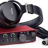 Focusrite Scarlett Solo Studio Gen 4 Ses Kayıt Paketi: Şarkı Yazarları İçin Kayıt, Yayın ve Podcasting İçin Kondansatör Mikrofon ve Kulaklık, USB Audio Arayüzü