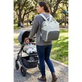 Focux-07 Klinkır Anne Bakım Bebek Çantası Anne Çantası Sırt Çantası - Füme