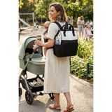 Focux-07 Klinkır Anne Bakım Bebek Çantası Anne Çantası Sırt Çantası - Siyah
