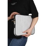 Focux GK67 Macbook Air Pro 13 & 13.3 Inç Laptop Kılıfı Kapitone Uzun Askılı Sıvıya Dayanıklı Kumaş - Gri