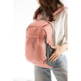 Focux Nil-09 Outdoor (44CMX25CMX18CM) Unisex Günlük Sırt Çantası Spor Çantası Çok Amaçlı Çanta - Gül Kurusu