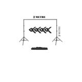 fodox 2x2 metre Fon Çekim Standı Ürün Ve Video Çekim Için Fon Perde Standı