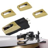 Fofvccv Ruby Record Player İğneleri, Yükseltilmiş Kayıt Çalar Kartuşu, Crosley, ION, LP, Vinil Oyuncular Fonografı ve Daha Fazlası için Döner Tabla İğneleri stylus Değiştirme (3 ADET İğne+Kartuş)