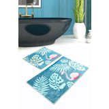 Foglia Djt 2li Set Banyo Paspası Kaymaz Tabanlı Klozet Takımı