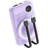Fogy 22.5W Hızlı Şarj 10.000 Mah Kablolu ve Kablosuz Magsafe Şarj Destekli Powerbank - Mor