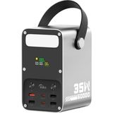 Fogy 60.000MAH 35W Hızlı Şarj Askılı LED Göstergeli El Fenerli Taşınabilir Powerbank - Mavi