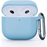 Fogy Airpods 4. Nesil Liquid Silicone Hq Tıpalı Silikon Kılıf - Açık Mavi
