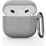 Fogy Airpods 4. Nesil Liquid Silicone Hq Tıpalı Silikon Kılıf - Gri