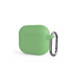 Fogy Airpods Pro 2 ile Uyumlu Silikon Kılıf Ve Taşıma Çengeli, Açık Yeşil