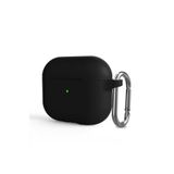 Fogy Airpods Pro 2 ile Uyumlu Silikon Kılıf Ve Taşıma Çengeli, Siyah