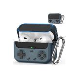 Fogy Airpods Pro (2.Nesil) ile Uyumlu Kancalı Atari Tipi Desenli Game Device Kılıf