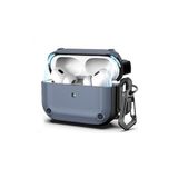 Fogy Airpods Pro (2.nesil) ile Uyumlu Mıknatıslı Kapak Görünüş Kancalı Asgard Kılıf, Mavi