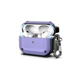 Fogy Airpods Pro (2.nesil) ile Uyumlu Mıknatıslı Kapak Şık GörünüşKancalı Asgard Kılıf, Mor