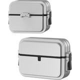 Fogy Apple Airpods 3 Nesil Uyumlu Tank 360 Tam Koruma Zırh Kılıf+Asma Aparatlı - Gümüş
