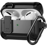 Fogy Apple Airpods Pro 2 Darbeye Dayanıklı Bumblebee Silikon Koruyucu Kılıf - Siyah