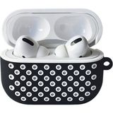 Fogy Apple Airpods Pro 2 Uyumlu Nike Edition Slikon Koruyucu Kılıf - Siyah - Beyaz
