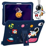 Fogy Apple Ipad 10 Nesil 10.9 Inç Case Kickstand Silikon Pc Astronot Tasarım Tablet Kapağı Kılıfı - Mavi