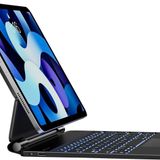Fogy Apple iPad Air 11 M2-M3 2024/2025 ile Uyumlu TouchPad Case Magic Keyboard Aydınlatmalı Klavyeli Tablet Kılıfı