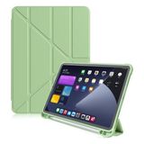 Fogy Apple iPad Air 2 9.7 2017/2018 Uyumlu Kalemlikli Premium Standlı Katlanabilir Uyku Modu Özellikli Tablet Kılıfı - Açık Yeşil