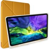 Fogy Apple iPad Air 2 9.7 2017/2018 Uyumlu Kalemlikli Premium Standlı Katlanabilir Uyku Modu Özellikli Tablet Kılıfı - Sarı