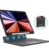 Fogy Apple iPad Pro 11 2024 ile Uyumlu Işıklı Mag Touch Klavyeli Standlı Kılıf İçin Model kodu (A2836/A2837/A3006)