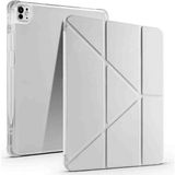 Fogy Apple Ipad Pro 11 5.nesil (M4 Çipli) 2024 Uyumlu Kılıf Katlanır Kalemlikli Standlı Akıllı Case - Gri