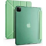 Fogy Apple iPad Pro 11 Inç 2021 M1 Çipli (3.nesil) Kalemlikli Premium Standlı Katlanabilir Uyku Modu Özellikli Tablet Kılıfı - iPad Pro 11 2021 (3.Nesil) - Açık Yeşil