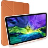 Fogy Apple iPad Pro 11 Inç 2021 M1 Çipli (3.nesil) Kalemlikli Premium Standlı Katlanabilir Uyku Modu Özellikli Tablet Kılıfı - iPad Pro 11 2021 (3.Nesil) - Turuncu