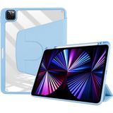 Fogy Apple Ipad Pro 12.9" 2021.2022 5. 6 Nesil Kılıf Kalem Bölmeli 360 Dönebilen Kapak - iPad Pro 12.9 2021 (5.nesil) - Mavi