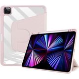 Fogy Apple Ipad Pro 12.9" 2021.2022 5. 6 Nesil Kılıf Kalem Bölmeli 360 Dönebilen Kapak - iPad Pro 12.9 2021 (5.nesil) - Pembe