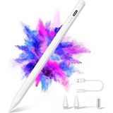 Fogy Apple Ipad Pro 4 Nesil 2022 M2 Pencil Mıklatıslı Avuç Içi Red Eğim Özellikli Çizim Kalemi - Beyaz