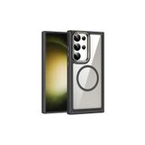 Fogy Galaxy S24 Ultra ile Uyumlu Şarj Özellikli Sert Pc Karbon Fiber Kapak