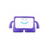 Fogy Galaxy Tab A8 10.5 Sm-x200 2021 ile Uyumlu Silikon Kollu Standlı Çocuk Tablet Kılıfı, Mor