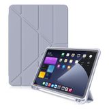 Fogy Galaxy Tab A8 10.5 SM-X200 (2021) Uyumlu Kalemlikli Premium Standlı Katlanabilir Uyku Modu Özellikli Tablet Kılıfı - Mor