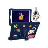 Fogy Galaxy Tab S6 Lite Sm-P610 ile Uyumlu Case Kickstand Silikon Pc Astronot Tasarım Tablet Kapağı Kılıfı