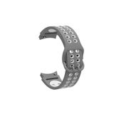 Fogy Galaxy Watch 4 Classic 42mm ile Uyumlu Göz Alıcı Renkler Şık Tarım Silikon Kordon, Gri-Beyaz