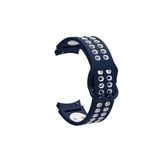 Fogy Galaxy Watch 4 Classic 42mm ile Uyumlu Göz Alıcı Renkler Şık Tarım Silikon Kordon, Mavi-Beyaz