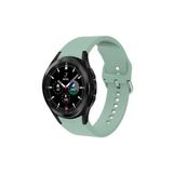 Fogy Galaxy Watch 4 Classic 42mm ile Uyumlu Yumuşak Sağlam Esnek Silikon Kordon Silikon Kordon, Açık Yeşil