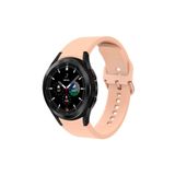 Fogy Galaxy Watch 4 Classic 42mm ile Uyumlu Yumuşak Sağlam Esnek Silikon Kordon Silikon Kordon, Pembe