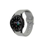 Fogy Galaxy Watch 4 Classic 46mm ile Uyumlu Yumuşak Sağlam Esnek Silikon Kordon Silikon Kordon, Gri