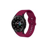 Fogy Galaxy Watch 4 ile Uyumlu Classic 42mm Yumuşak Sağlam Esnek Silikon Kordon Silikon Kordon, Mürdüm