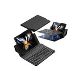 Fogy Galaxy Z Fold 5/6/7 ile Uyumlu Standlı Bluetooth Klavyeli Ve Keyboard Kapak, Siyah