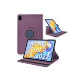 Fogy Honor Pad 8 12'' Inç 2022 ile Uyumlu 360 Dönebilen Klasik Tablet Kılıfı, Mürdüm