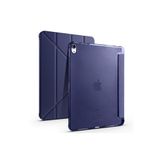 Fogy Ipad (10,Nesil) 10.9" 2022 ile Uyumlu Katlanır Kalemlikli Standlı Uyku Modlu Akıllı Kılıf, Lacivert