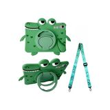 Fogy iPad A16 11.Nesil ile Uyumlu Cute Dolls Çocuklar için Standlı Karkterli Yumuşak Tablet Kılıfı Coroco