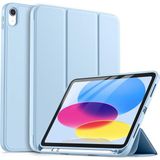 Fogy Ipad (A16) 2025 Kalemlikli Uyku Modlu Standlı Auto Wake/sleep, Soft Slim Tpu Tablet Smart Kılıf - Açık Mavi